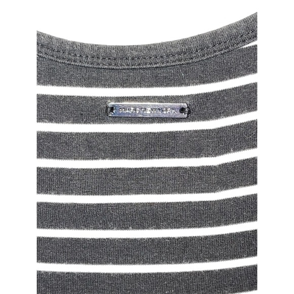 Womens Marc New York Black White Striped High Low‎ Sleeveless Dress XS - Picture 5 of 7